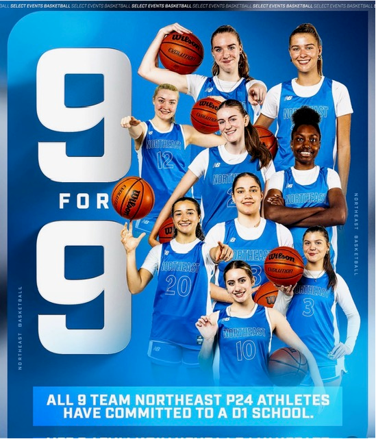 All 9 Team Northeast P24 athletes committed to a D1 school